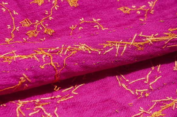カシミア カシミア/カシミア スカーフ/ピュア ウール スカーフ ショール/リング ベルベット ショール 刺繍入り フラワー メ 11枚目の画像