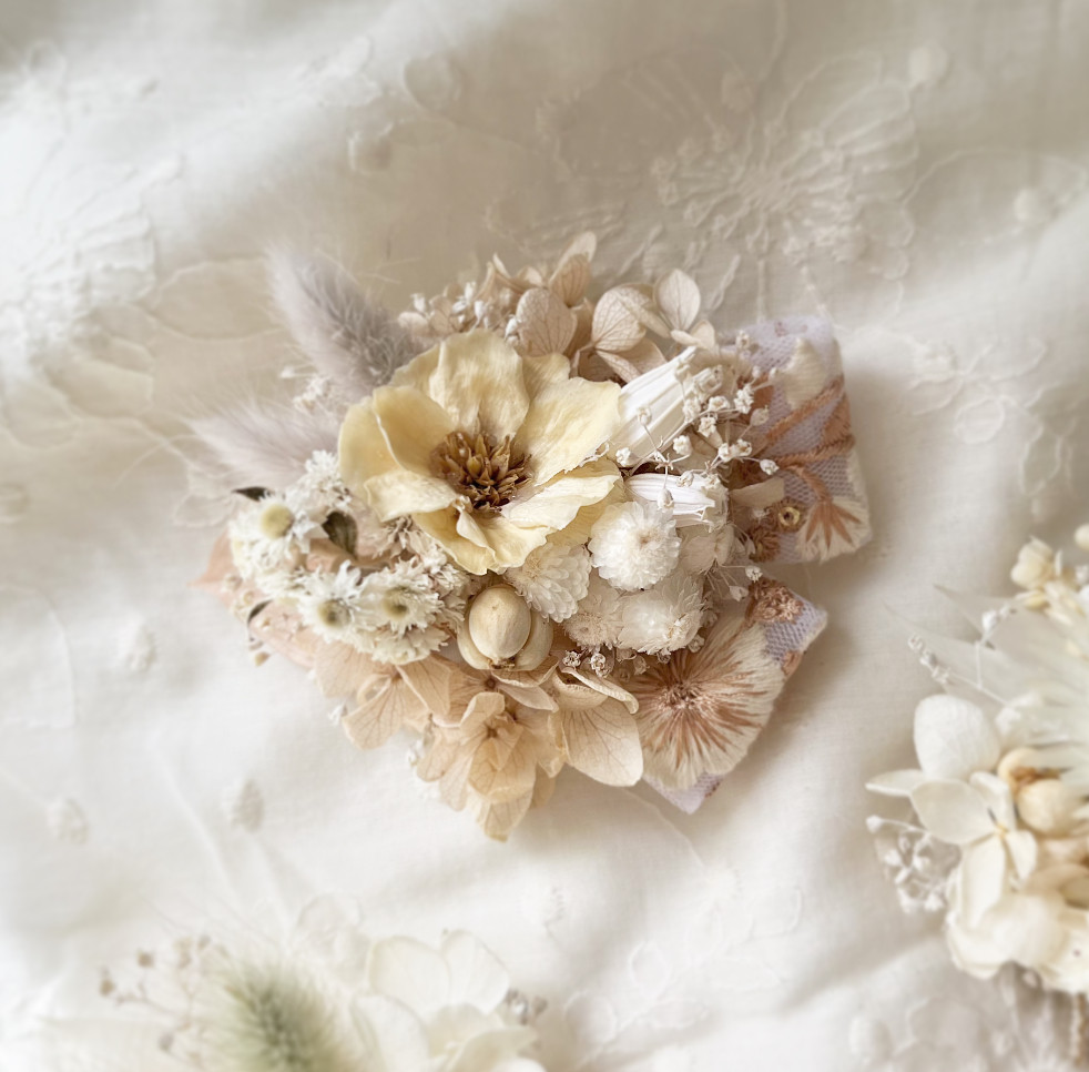 インド刺繍リボンのお花のターバン④ インド刺繍リボンのお花のターバン④