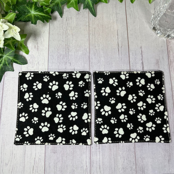 アイ ラヴ プードルのペアコースター　現品　送料込み 3枚目の画像