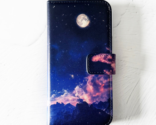 送関込【Harper & Blake】UK発!手帳型スマホケース Moon/月星 org.jpg