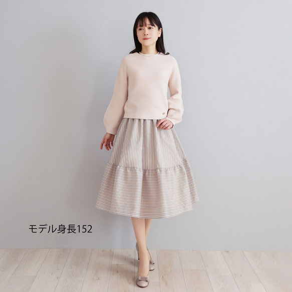 5 種顏色可供選擇！ [Wholegarment] 泡泡袖套頭衫 [白色] 第3張的照片
