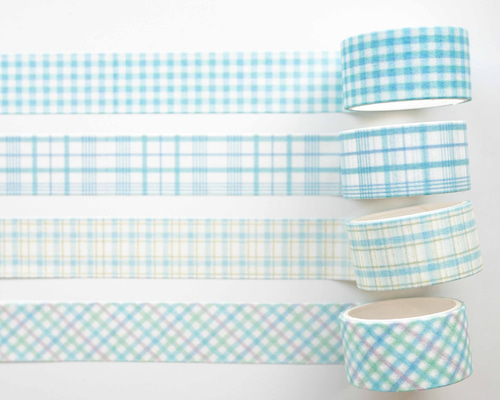 訳あり☆海外 マステセット 4個入り blue soda [AS443] マスキング