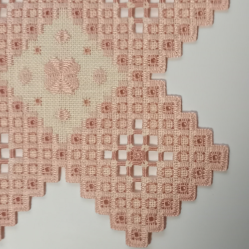 アンティーク フランス/イタリア ハーダンガー風モザイク刺繍 上質リネンドイリー file.jpg