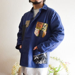 ジャケット パッチワーク裏地 visvim #1147 日本製 '23 Nov 11-19 Blanket Woven Jacquard Introspection: Product Event 古着 ジャケット・アウター