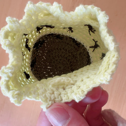 かぎ針編みのスイカのポーチ 5枚目の画像