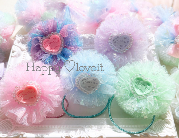 確認 ちびすもも様 たらりんヘアリボン ヘアゴ厶 キラキラ月星