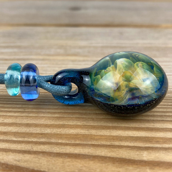 Fume Dot Glass Implosion ボロシリケイトガラスペンダント WITF21 9枚目の画像