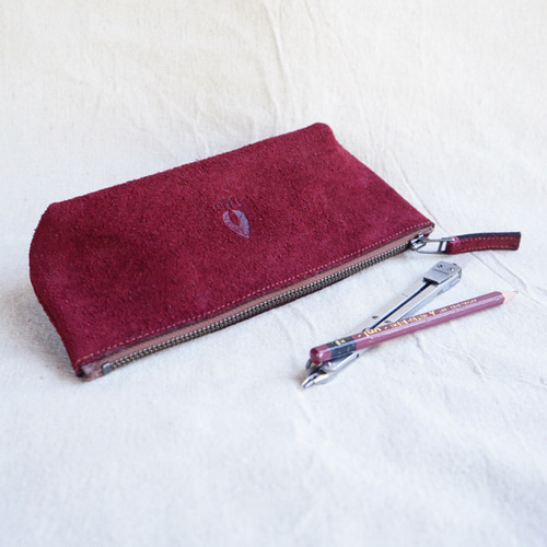 ペンケース  筆箱  ポーチにも  赤ワイン ボルドー ペンケース 筆箱 ポーチにも 赤ワイン ボルドー ワイン レッド 筆箱