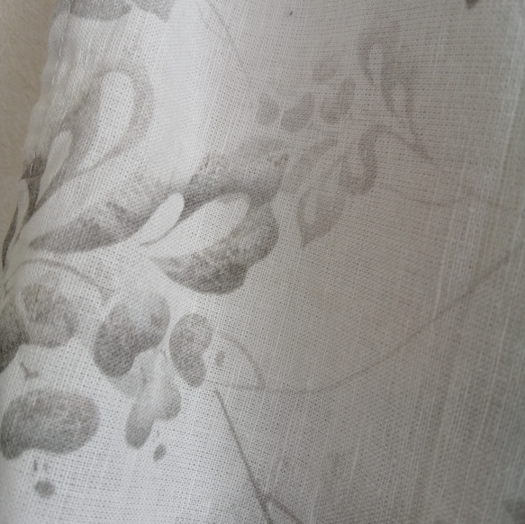 大人可愛いリネンの巻物/約185☓48cm/春夏マフラー/麻100％ /通年使える羽織/ストール 4枚目の画像