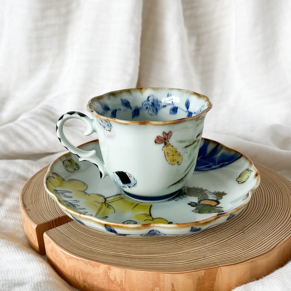 cup & saucer.   Omusubi ＆ Fujiyama 3枚目の画像