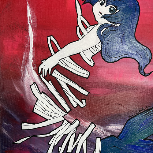 絵画 アクリル画 現代アート インテリア/2点まとめて