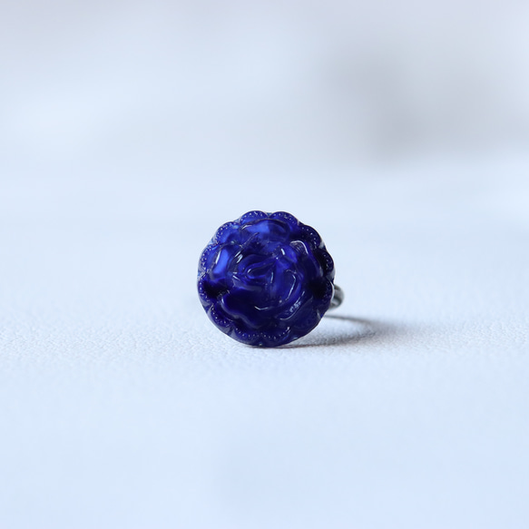 【指輪】　幻想の青薔薇 2枚目の画像