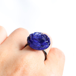 【指輪】　幻想の青薔薇 8枚目の画像