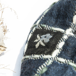カシミア カシミア/ボイルドウールショール/ニットスカーフ/刺繍スカーフ/カシミアショール-フラワーメリノ クリスマスギフト交換 14枚目の画像