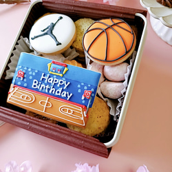 バスケットボールクッキー缶 4枚目の画像