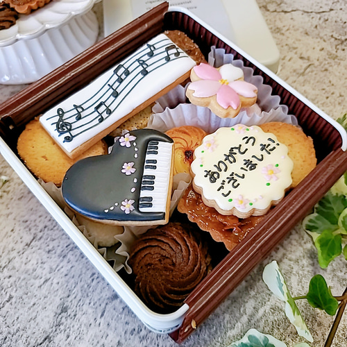 確認ようクッキー　こんな感じのピアノ柄 確認ようクッキー　こんな感じのピアノ柄