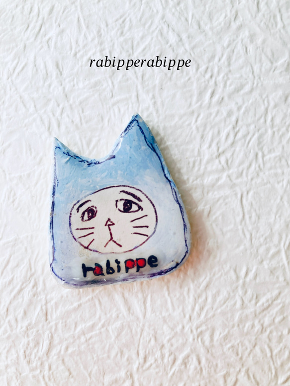 こまり顔猫　バッチ　rabipperabippe 6種 8枚目の画像