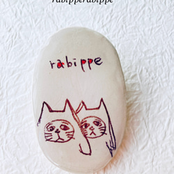 こまり顔猫　バッチ　rabipperabippe 6種 10枚目の画像