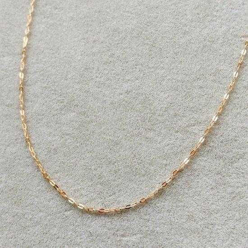 K18 ネックレス 小豆 18K 刻印 小豆チェーン 18KYG 40センチ K18 ネックレス 18K 小豆 刻印 小豆チェーン 40センチ 18KYG