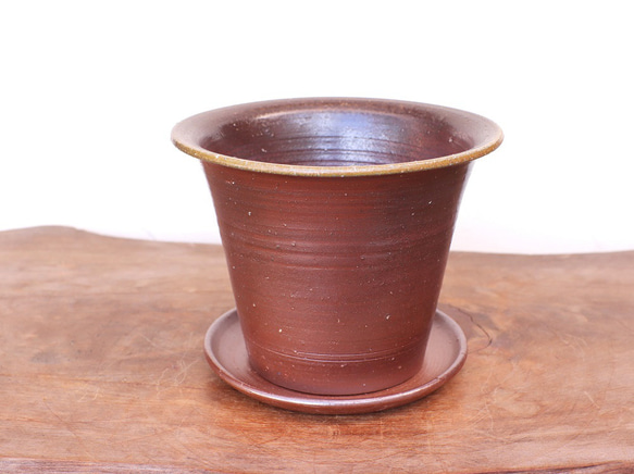 ●【2520】80 .丸花　鉢…備前焼 備前焼 鉢（19cm） - アイリス備前焼陶房のオンラインショップ
