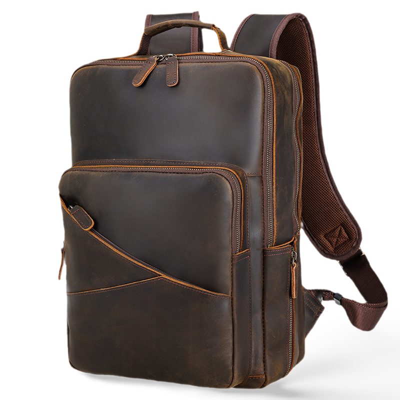 ※牛革バックパック※軽量化携帯設計※多層的デザイン※送料無料