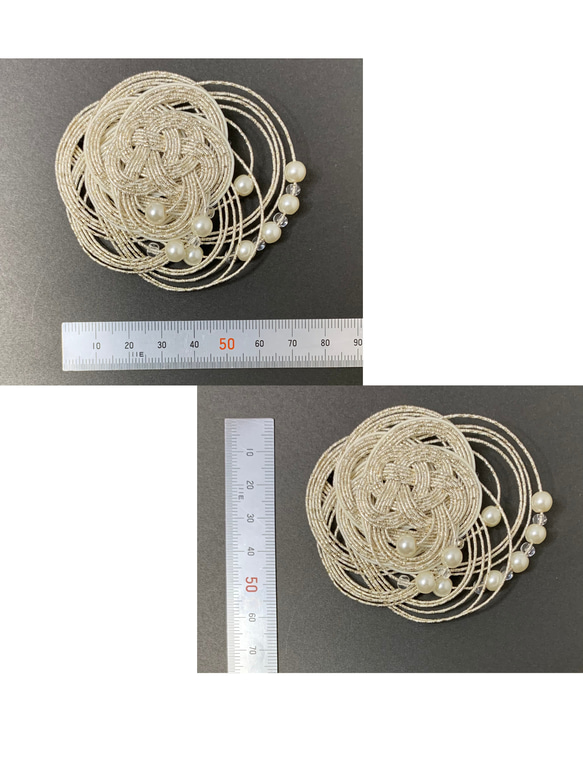 【水濡れOK】水引結びのコサージュ 3枚目の画像