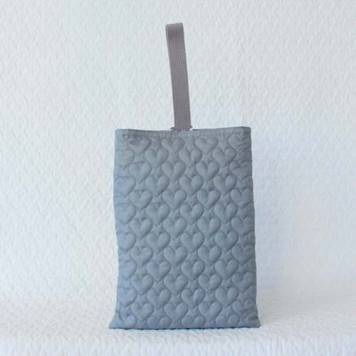 ♡ハートキルト シューズケース♡入園入学 上履き入れ ハート サブ