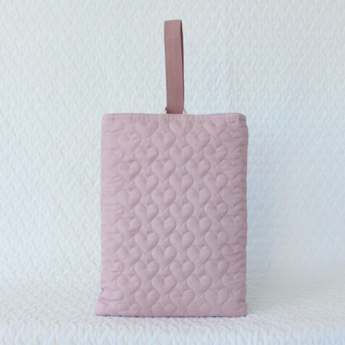 ♡ハートキルト シューズケース♡入園入学 上履き入れ ハート サブ