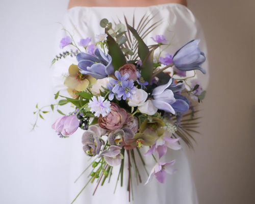 結婚式 ウェディングブーケ 前撮り アーティフィシャルフラワー 韓国