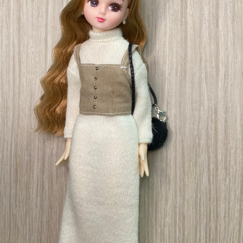 リカちゃん服 4点セット ワンピース・ビスチェ・バッグ・ピアス その他 