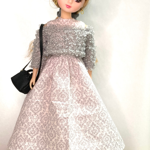 リカちゃん服 5点セット ワンピース・トップス・ピアス・ヘアピン  