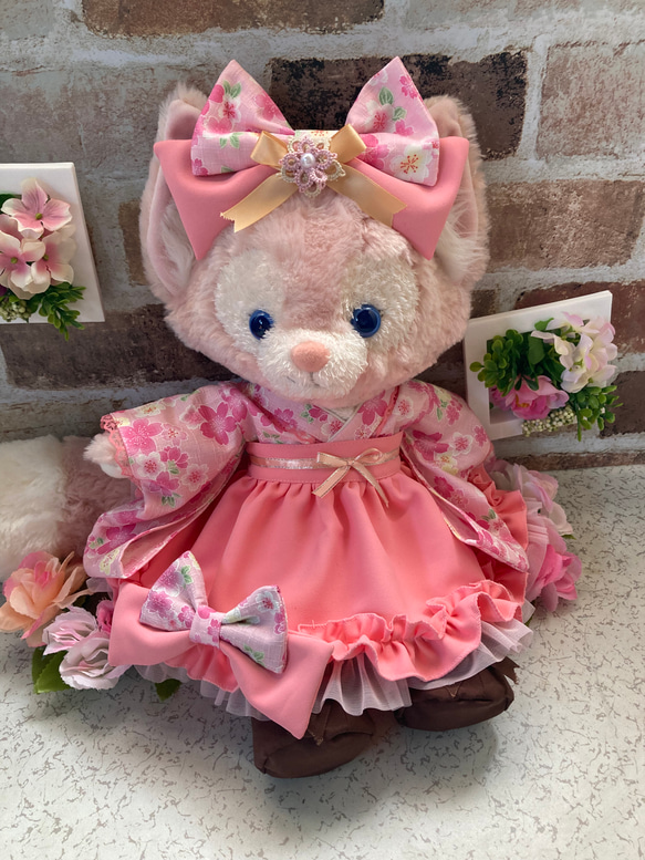 リーナベルSサイズ☆ピンク花柄　和着物ドレス６点コスチューム☆ステラルー も出品中 4枚目の画像