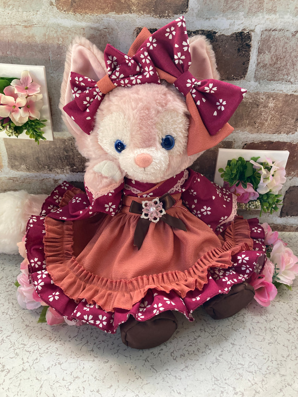Disney リーナベル 服 着せ替え コスチューム ケープ付赤