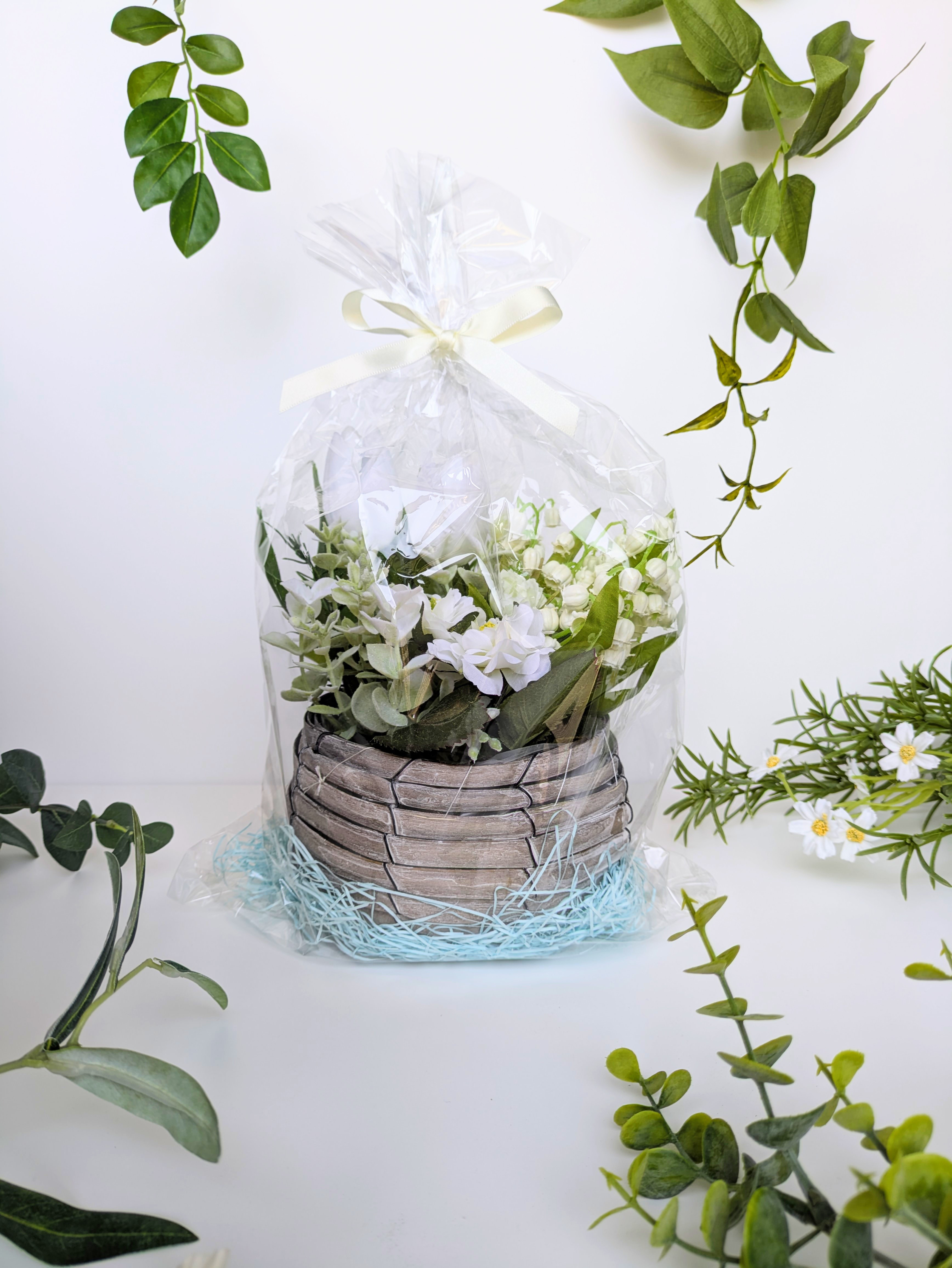 布花作品♡チューリップアレンジ