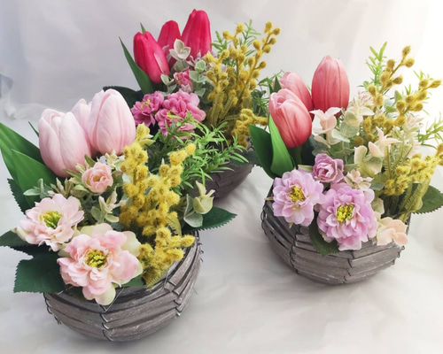 7【作る手順】こうやって布花は出来ています＊チューリップ編