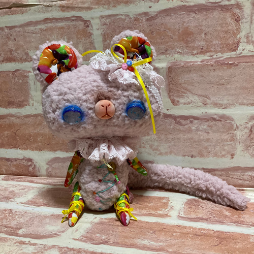 猫のぬいぐるみ　アートドール 猫ぬいぐるみアートドール