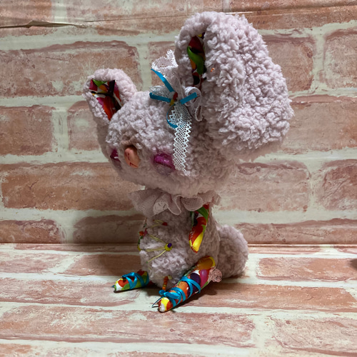 作家さまリアルなうさぎのポージングぬいぐるみアートドール