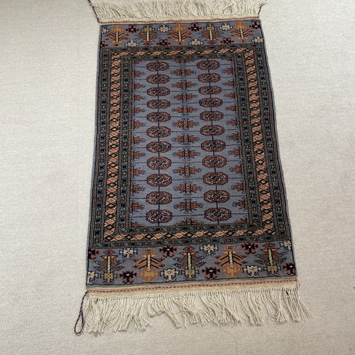 玄関マット　トルクメン絨毯　ラグ　手織り トライバルラグ 60x100cm fcdd4c2aee98dd32e75d137021f969