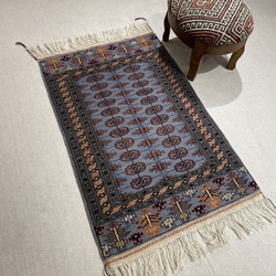 トルクメン ボハララグ 手織り絨毯 210×155cm トルクメン ボハララグ