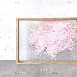 \ A3サイズ追加 / -桜- 重ねて楽しむ 花と草木の透明ポスター 18枚目の画像