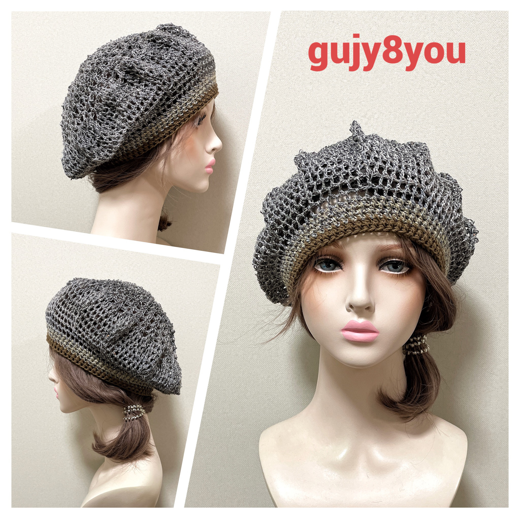 ゆったりサマーベレー帽 ３７