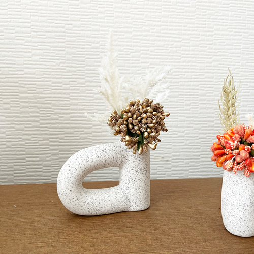 【手作り/一点限り】アーティスティック フラワーベース 手作り/一点限り】アーティスティック フラワーベース