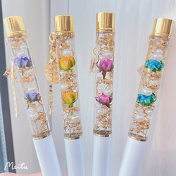 薔薇入りデザイン.*✿ハーバリウムボールペン・替え芯1本付き ペン