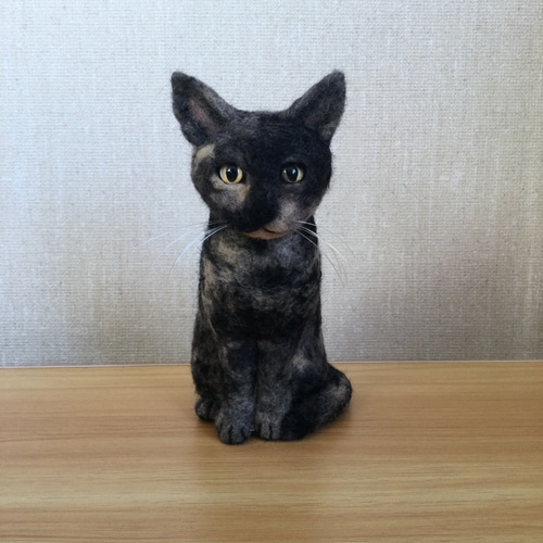 羊毛フェルト サビ猫 羊毛フェルト masapan 通販 17297447