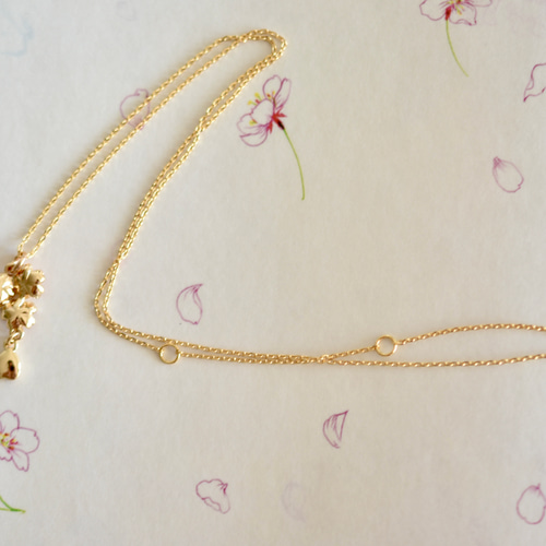 桜のネックレスꕤ 春 ネックレス・ペンダント Yadokari beads