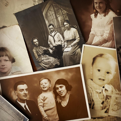 モノクロ古写真】ヴィンテージの古写真セット その他素材 Blue Sea