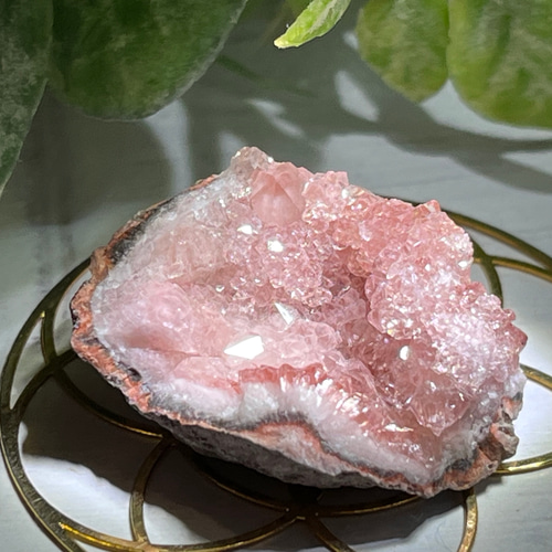 ピンクアメジスト✨ジオードラフストーン原石クラスター