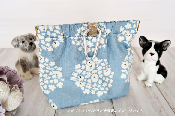 【完成品】❁犬のお散歩用❁　マナーポーチ　小型 / 中型犬用　【だるま柄】 人気・おすすめ｜安定人気・収納便利におすすめ 丁寧対応 配送追跡可 人気ランキング上位