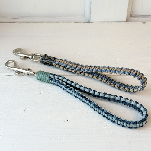 ショートリード】ハンドルリード パラコード オーダー トレーニング 犬