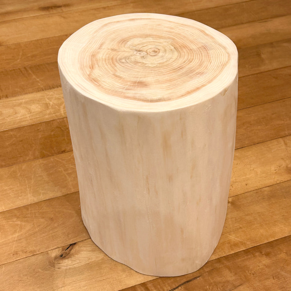 Hinoki  Wood  Stool  No.580 2枚目の画像